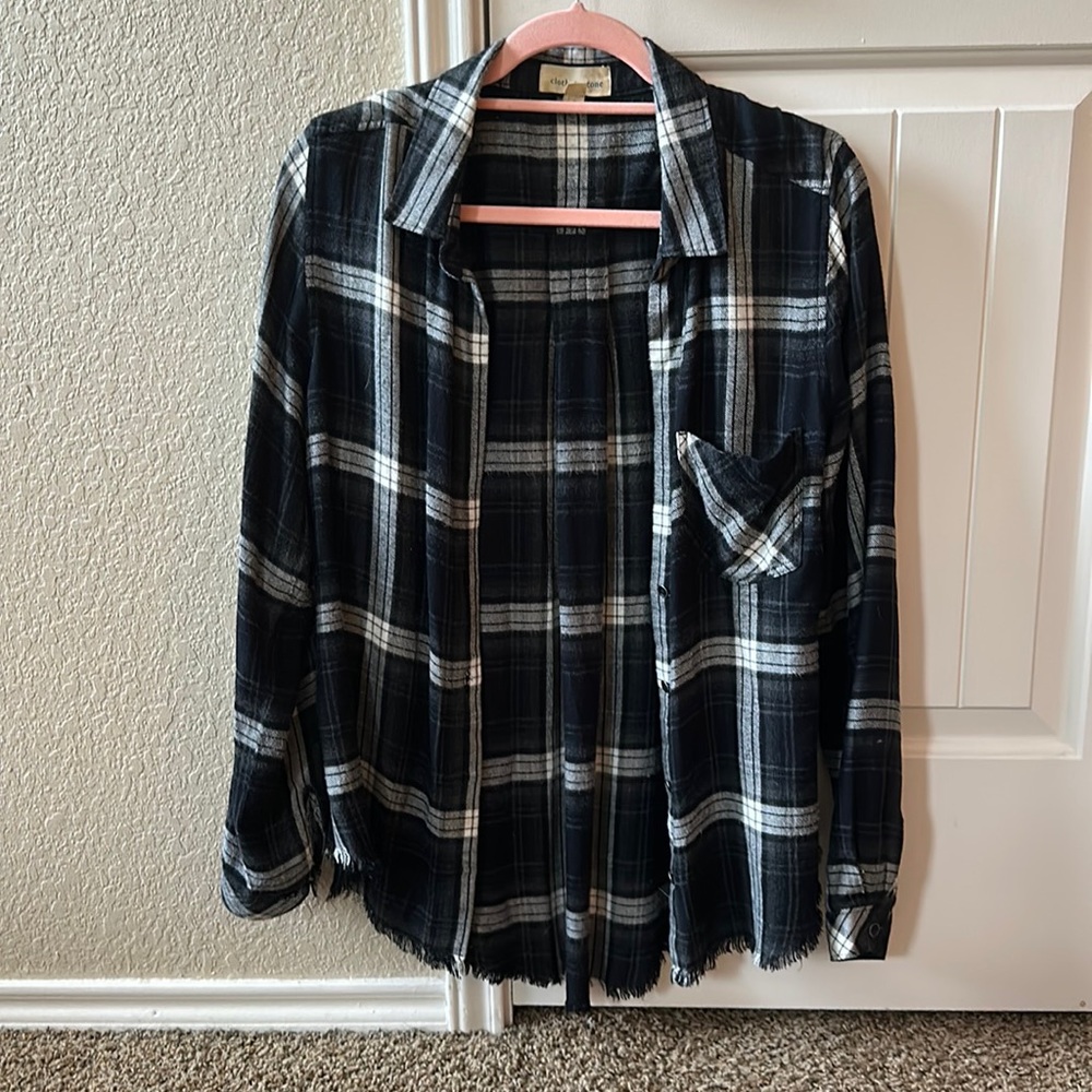 Black and white flannel